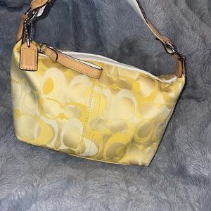 Coach mini hang bag